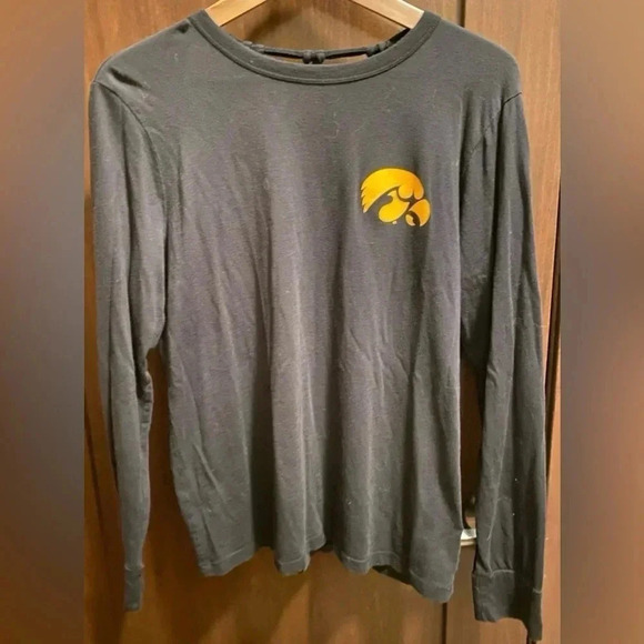 Mono B Tops - IOWA HAWKEYE long sleeve criss-cross S